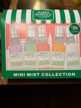 Mario Badescu Mini Mist Collection - Green, Pink, Purple, Orange, Cream Bottles